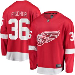 Christian Fischer Detroit Red Wings Home Breakaway Jersey - Red